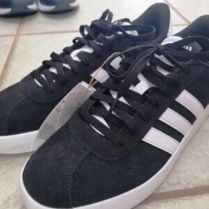 New, Mens Adidas Court VL 3.0 sz 10.5 (10 1/2), hard-to-find, Black, Skateboard